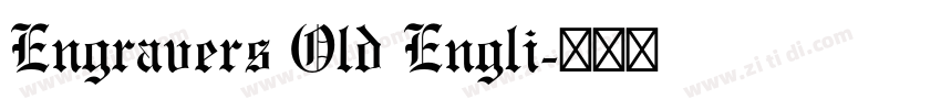 Engravers Old Engli字体转换